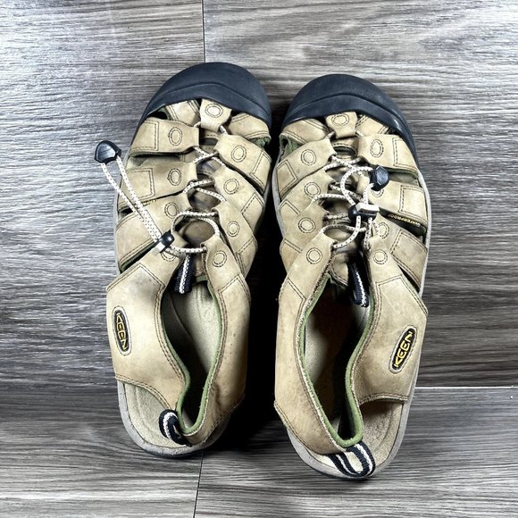 KEEN Men's Tan Leather Newport Waterproof Sandals Shoe Size 12 - Picture 6 of 10